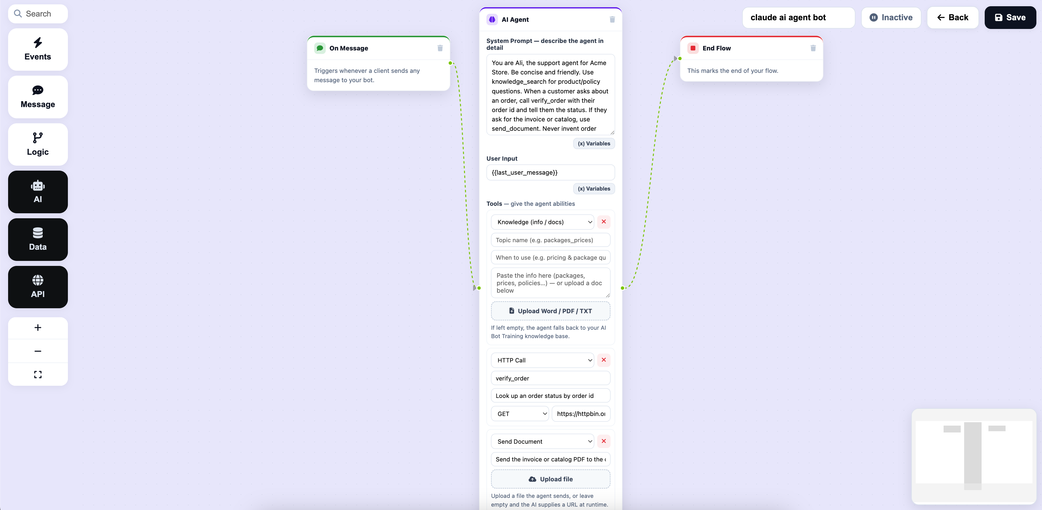 WhatsApp AI Agent: Build a No-Code Bot That Thinks, Searches & Acts