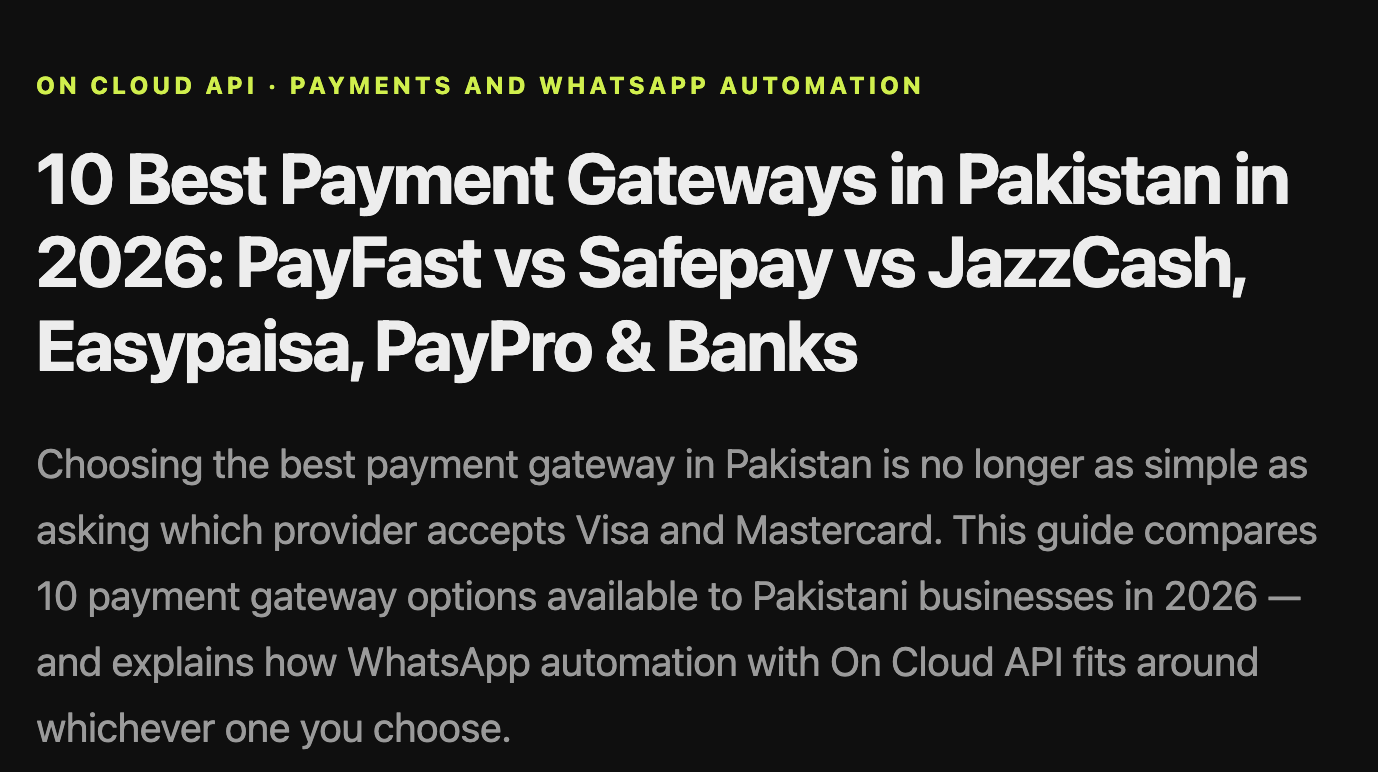 Every-thing you need to know 10 Best Payment Gateways in Pakistan